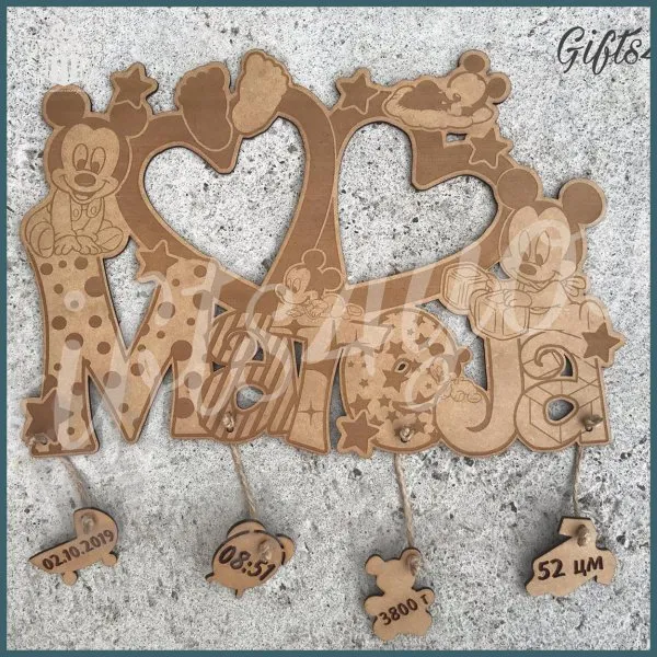 Ram Mickey Mouse - Izgraviran