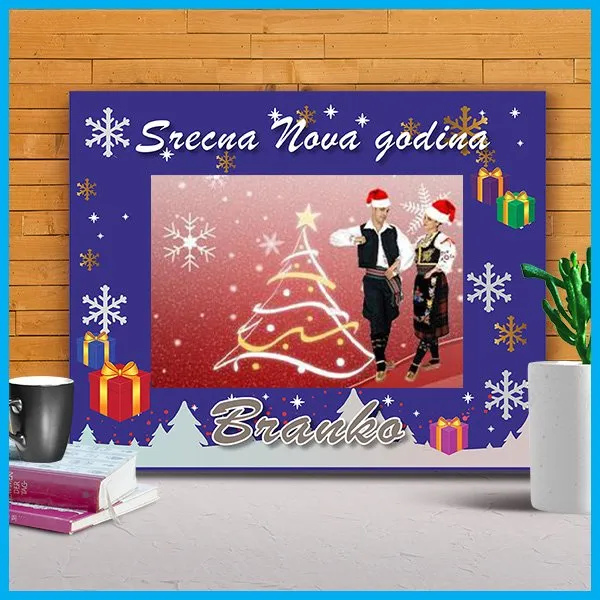 Srećna nova godina ram za slike