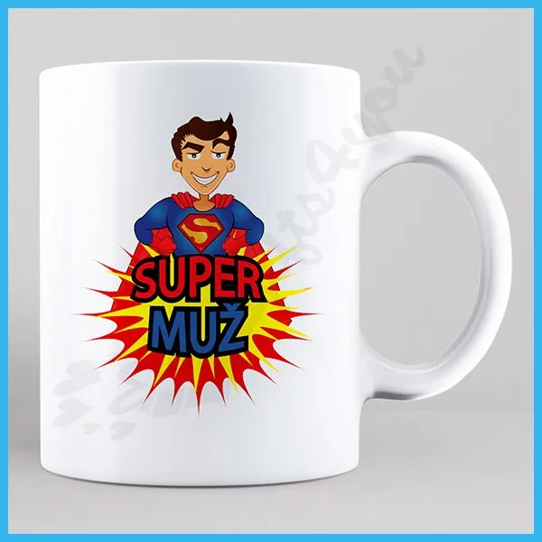 Super muž poklon šolja