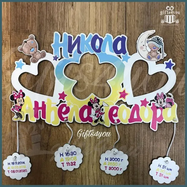 Ram za tri imena mede i minnie