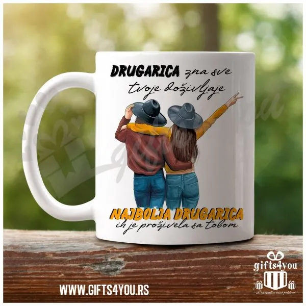 Najbolja drugarica poklon šolja