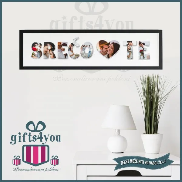 srećo volim te ram sa slikama