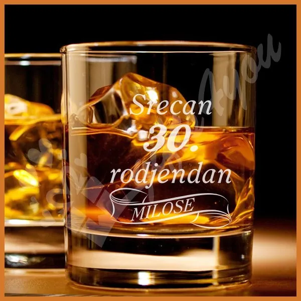 Srećan rođendan čaše za viski