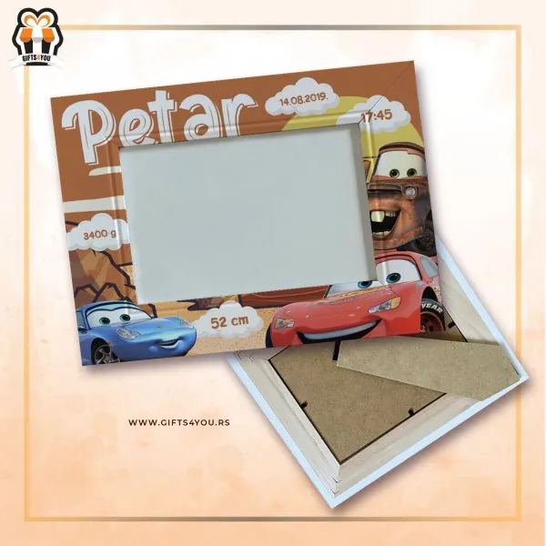 Drveni ram - personalizovan sa imenom bebe_4