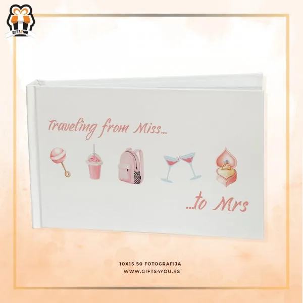 Foto album 10*15/50 komada : Travel from Miss to Mrs.