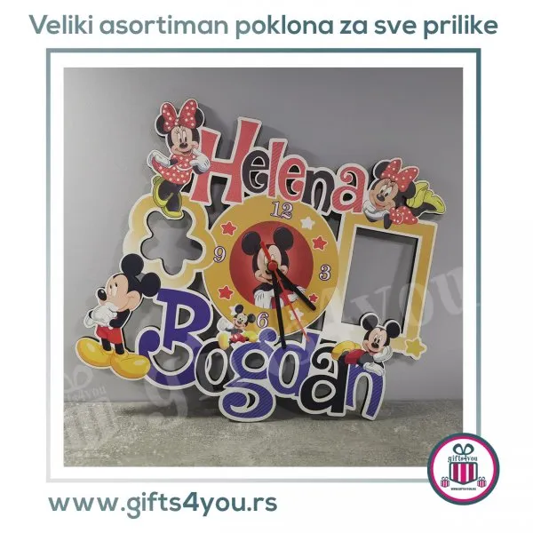 Dečiji sat - Mickey i Minnie mouse