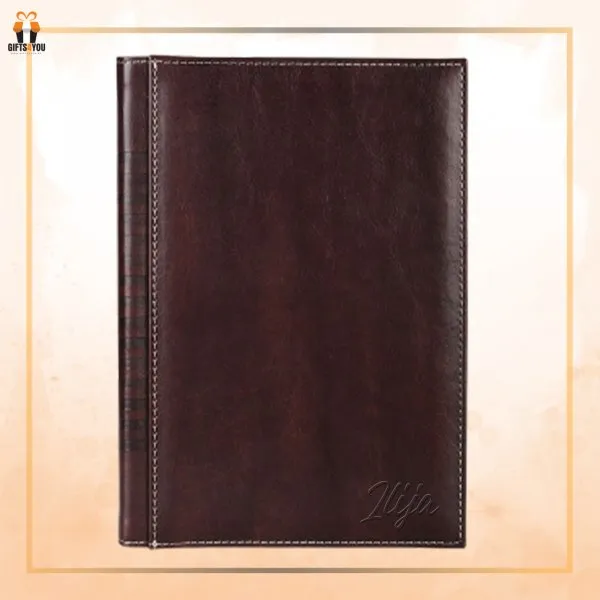 Kožni rokovnik B5 - tamno braon boja