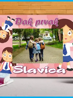 Polazak u školu ram za slike