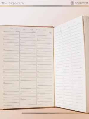 Plišani planer A6 formata - roze