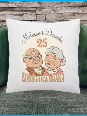 Srećna godišnjica braka jastuci