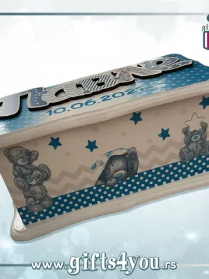 Dečija drvena kutija - Teddy bear