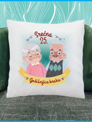 Srećna godišnjica braka jastuci