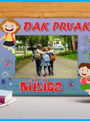 Polazak u školu ram za slike