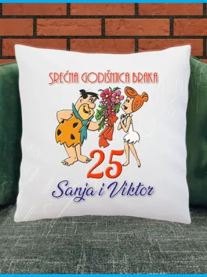 Srećna godišnjica braka jastuci