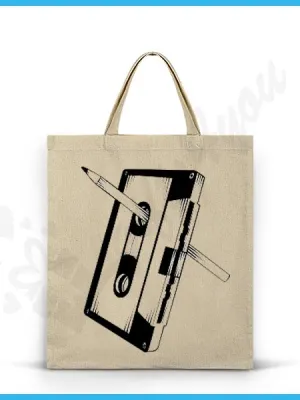 Pamučna torba sa slikom i natpisom