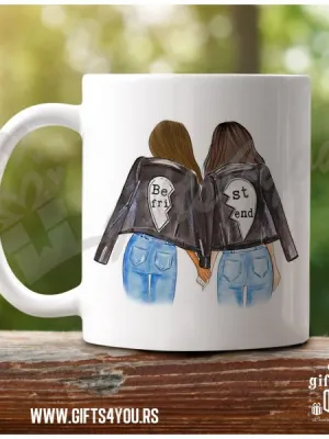 Najbolji prijatelji poklon šolja