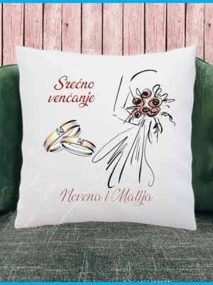 Srećno venčanje jastuk