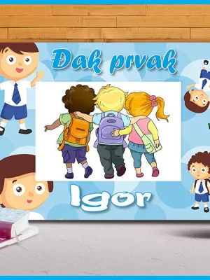 Polazak u školu ram za slike