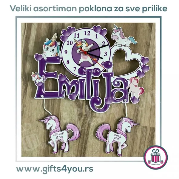 Proizvod Jednorog sat Slika