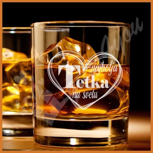Proizvod Najbolja tetka na svetu čaše za viski Slika