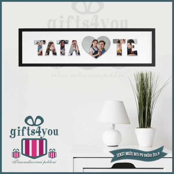 Proizvod Tata volim te ram sa slikama Slika