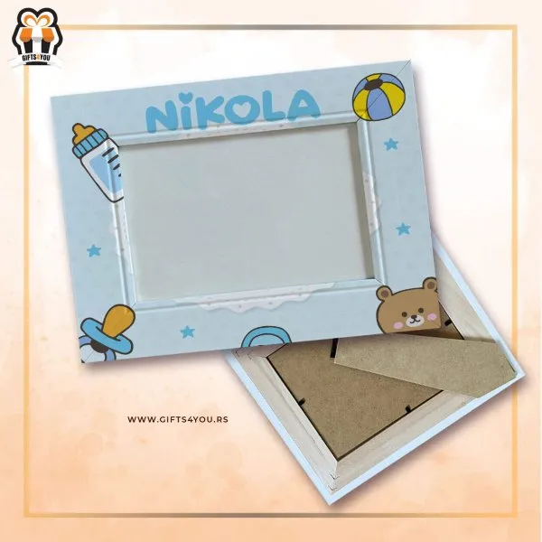 Proizvod Drveni ram - personalizovan sa imenom bebe Slika