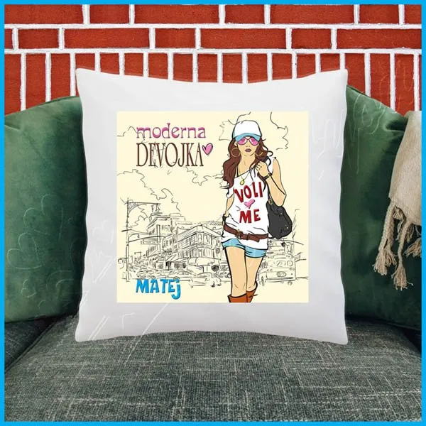 Proizvod Moderna devojka jastuk Slika