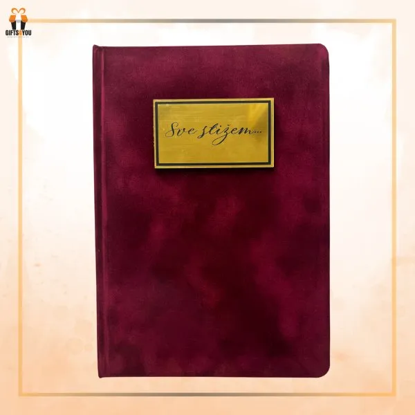 Proizvod Plišani notes A5 formata - bordo boje Slika