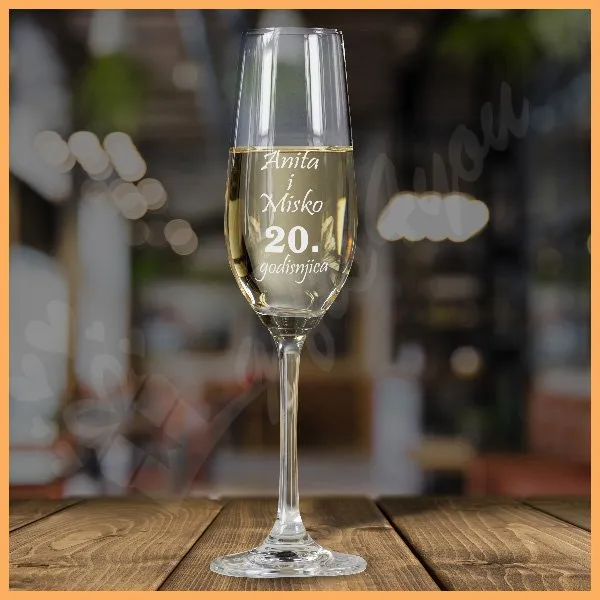 Proizvod Godišnjica braka čaše za šampanjac Slika