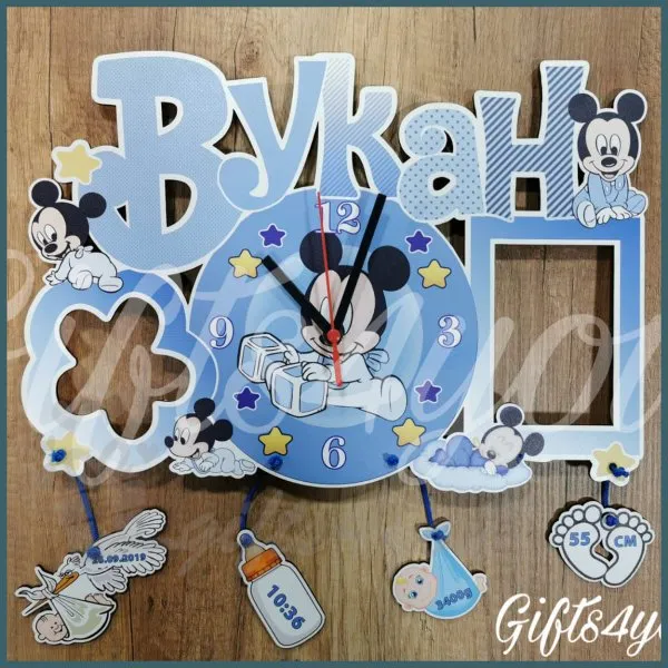 Proizvod Plavi baby mickey mouse dečiji sat Slika