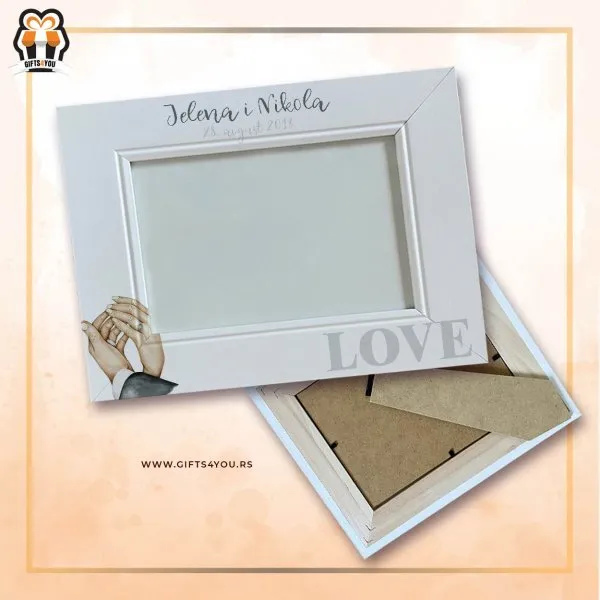 Proizvod Drveni ram - veridba, venčanje Slika