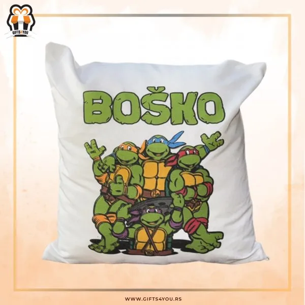 Proizvod Jastuk 40x40 cm - Nindža kornjače Slika