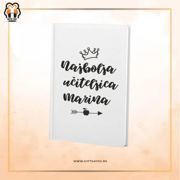 Proizvod Personalizovani rokovnik - najboljoj učiteljici Slika