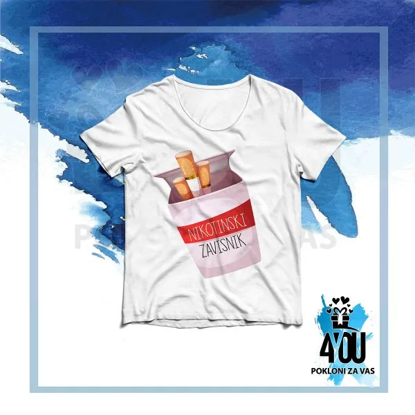 Proizvod Nikotinski zavisnik majica Slika