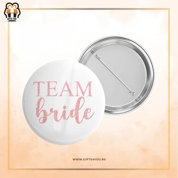 Proizvod Bedž - Team bride roze Slika