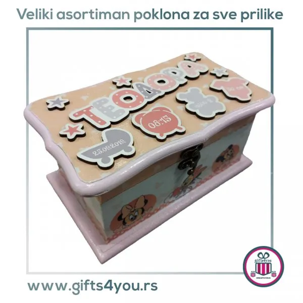 Proizvod Dečija drvena kutija - Minnie mouse Slika