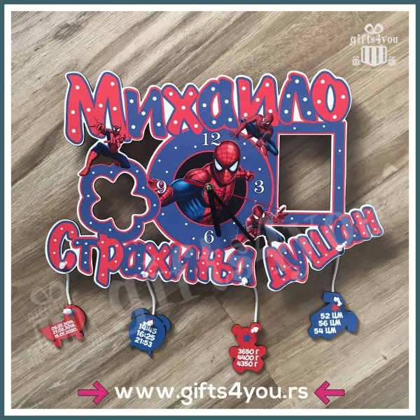 Proizvod Spiderman sat sa 3 imena Slika