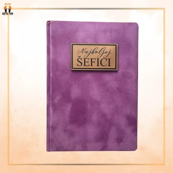 Proizvod Plišani notes A5 formata - ljubičaste boje Slika