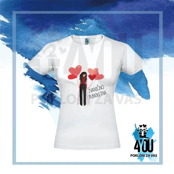 Proizvod Zvanično punoletna majica Slika