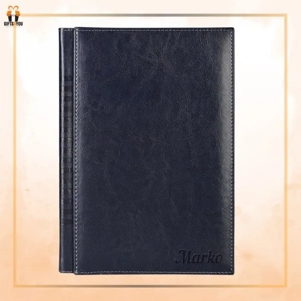 Proizvod Kožni rokovnik B5 - teget plava boja Slika