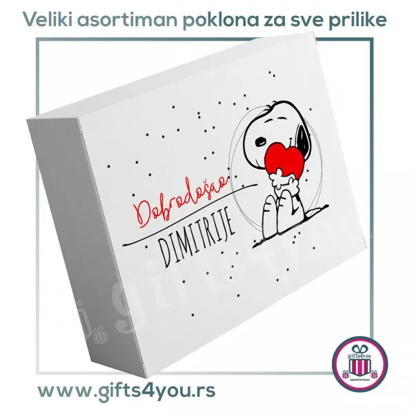 Proizvod Personalizovana poklon kutija - Snoopy Slika