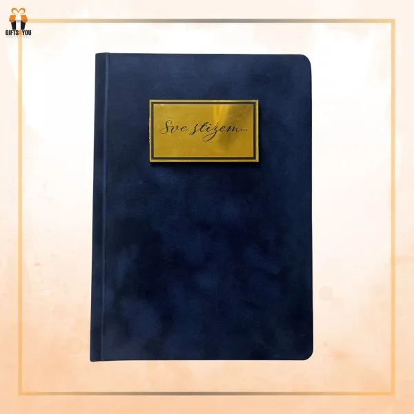 Proizvod Plišani notes A5 formata - teget plava boja Slika