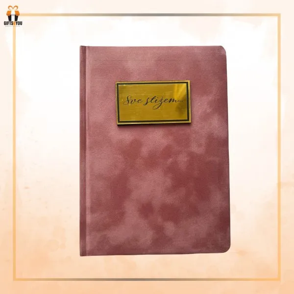 Proizvod Plišani notes A5 formata - svetlo roze Slika