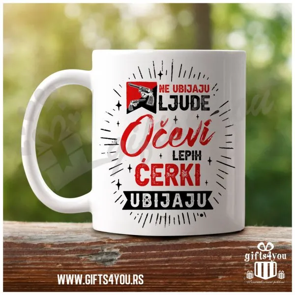 Proizvod Očevi lepih ćerki poklon šolja Slika