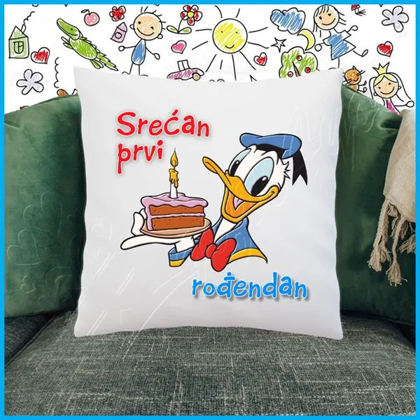 Proizvod Srećan prvi rođendan jastuk Slika