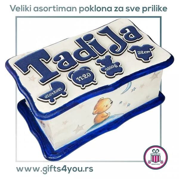 Proizvod Dečija drvena kutija - Meda Slika